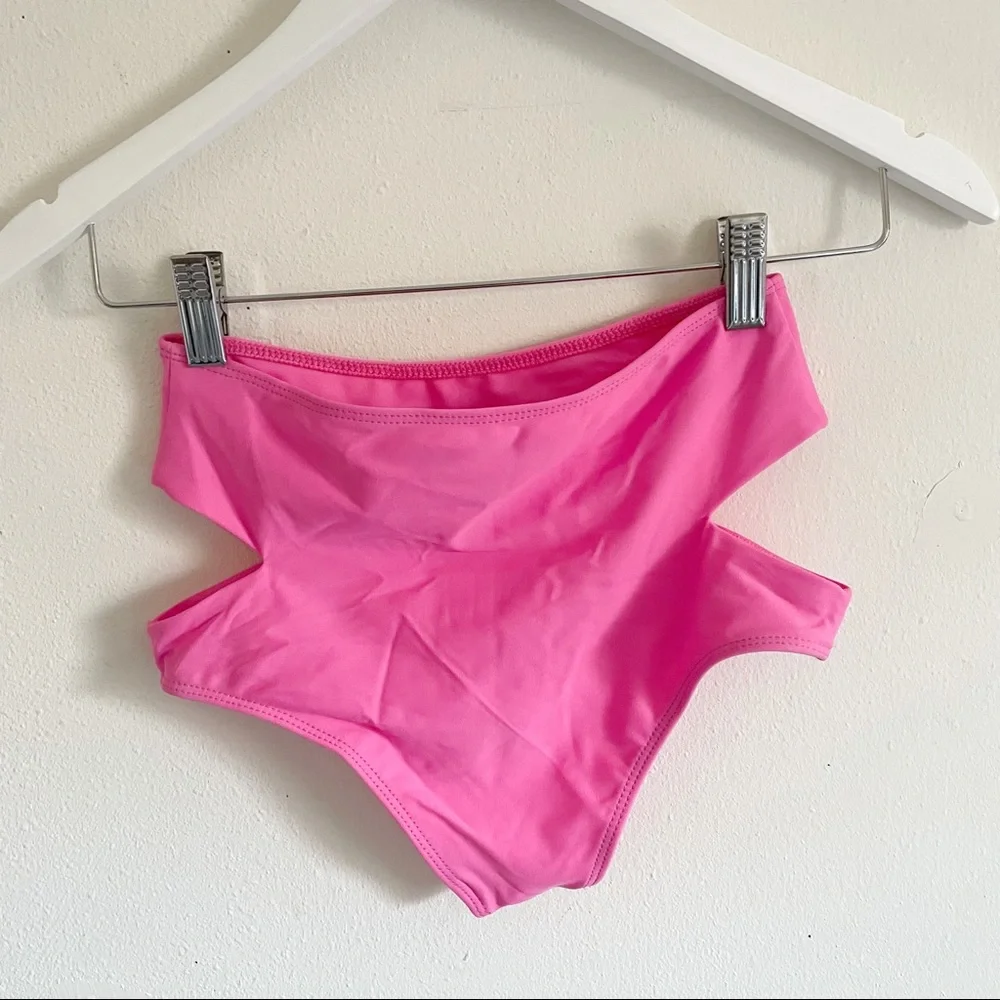 BEACH RIOT // Whitney Cherry Rhinestone Cutout Bikini Bottoms - Picture 8 of 8